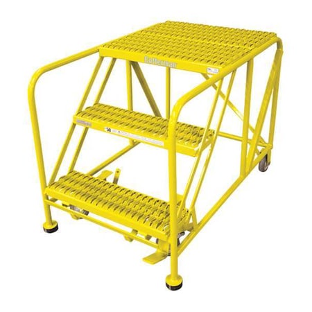 COTTERMAN Work Platform, 3 Step, Steel, 30In. H. 3WP3624A3B8AC2P6