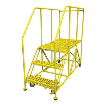 Cotterman Work Platform, 3 Step, Steel, 60In. H. 3WP3660RA3B4B8AC2P6