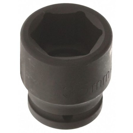 Westward 3/4 in Drive Impact Socket 35 mm Size 6 pt Standard Depth, Black Oxide 21WL26
