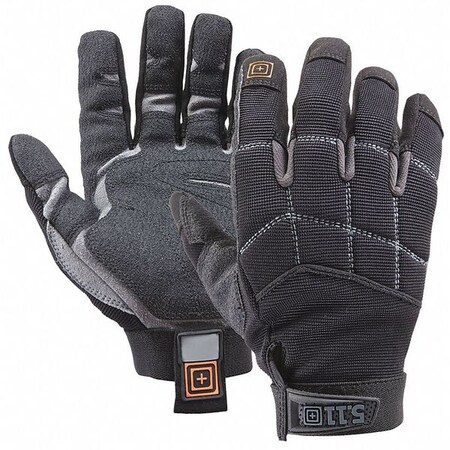 5.11 Mechanics Gloves, M, Black, Nylon 59351