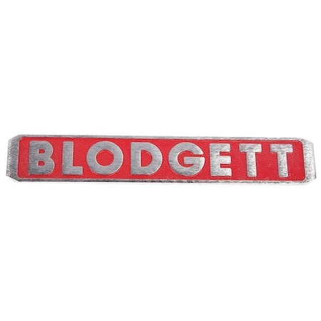 Blodgett Nameplate 16470