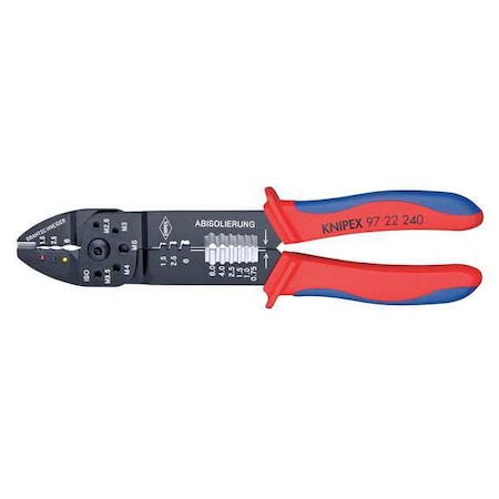 Knipex 9 1/4 in Wire Stripper 20 to 10 AWG 97 22 240