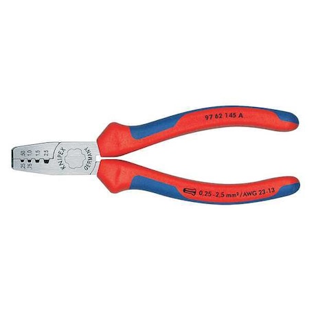 Knipex 5 3/4 in Crimper 23 to 13 AWG 97 61 145 A