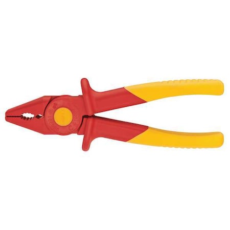 Knipex 7 3/32 in Flat Nose Plier Ergonomic Handle 98 62 01