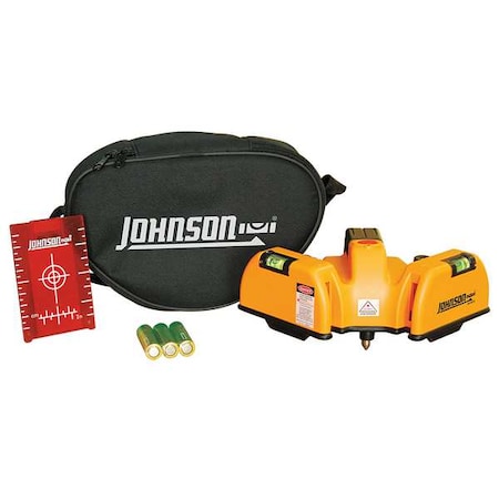 Johnson Level & Tool Line/Dot Laser Level, Int, Red, 65 ft. 40-6618
