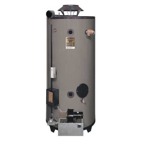 Rheem-Ruud Natural Gas Commercial Gas Water Heater, 100 gal, 120V AC, 250,000 BtuH GNU100-250A