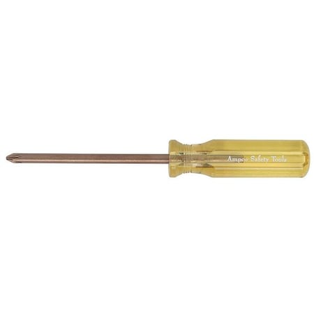 Ampco Safety Tools Non-Sparking Phillips Screwdriver #0 Round S-1098