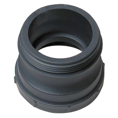 Zoro Select Adapter, Polypropylene, Black, 2 In. W A2FNPTQD2-E