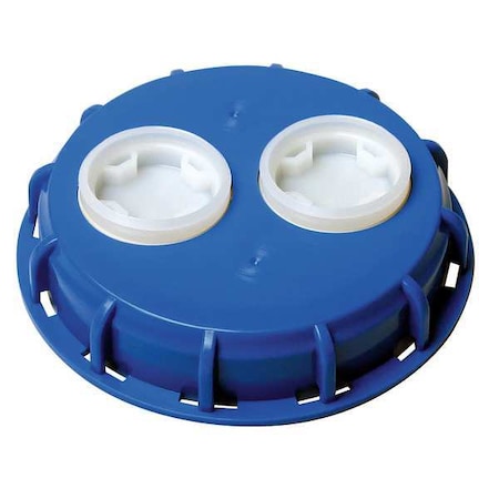 Zoro Select Cap, Polypropylene, Blue, 6 In. W 78D