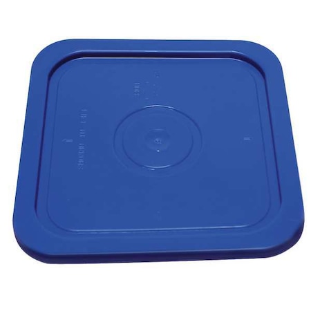 Zoro Select Plastic Pail Lid, 4 gal., Poly, Blue, Square SQ2140BLL