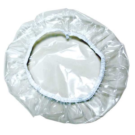 Zoro Select Pail Cover, Elastic Band, Clr, LDPE, PK100 GS-5