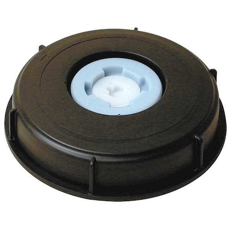 Zoro Select Cap, Polypropylene, Black, 6 In. W PBC6PV-2