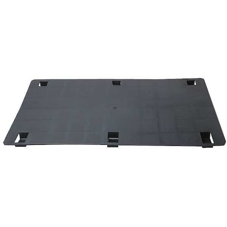 Zoro Select Plate, Polypropylene, Black 18 In. W GM1829SPMP-BLK