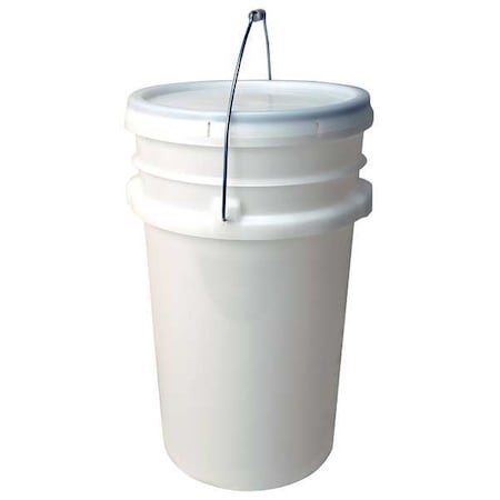 Zoro Select Pail, Open Head, Round, 7 gal, PE, Natural GN2170-CDL