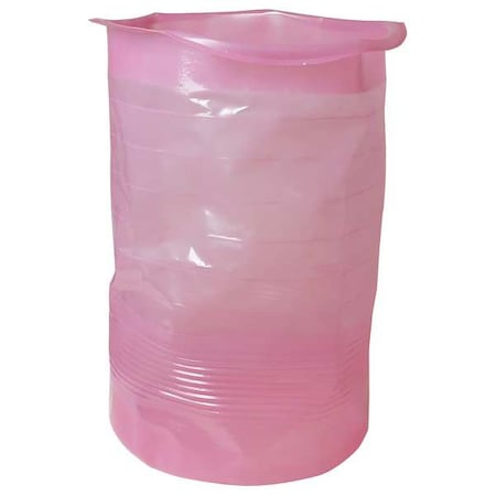 Zoro Select Drum Liner, 55 gal, 15 mil, Pink 1164-DL-AS