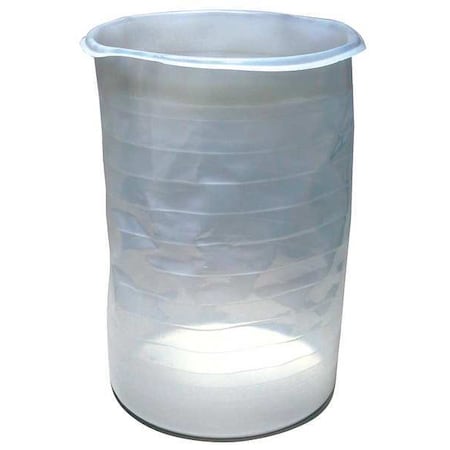 Zoro Select Drum Liner, 55 gal, 18 mil, Natural 6550-40