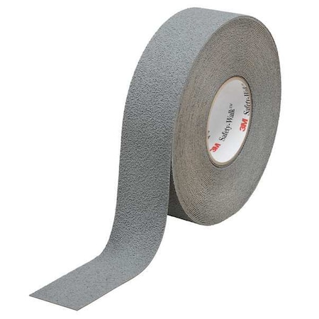 3M Anti-Slip Tape Synthetic Rubber Proprietary Grit Size, Gray, 1" W x 60 ft. L, 0.045 in Thick 370-1X60