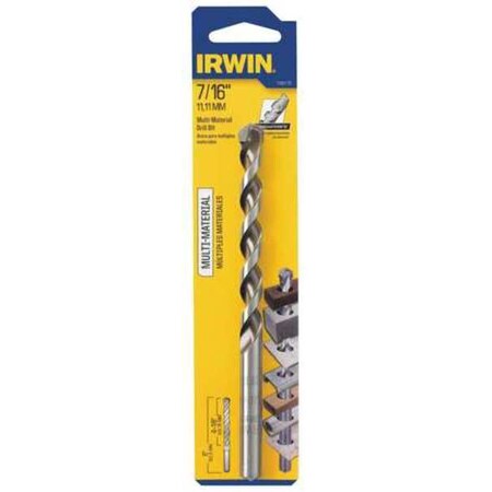 IRWIN Multi-Material Drill Bit, 7/16 In 1792770