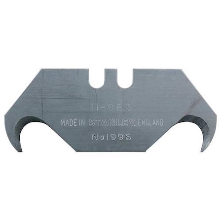 Stanley Hook Utility Blade, 3/4" W, PK50 11-983L