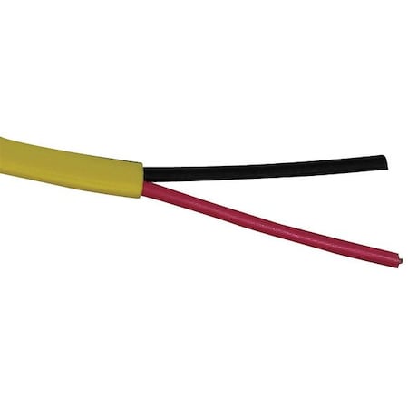 Carol Fire Alarm Cable, 2 C, Yellow, PVC, 1000 ft. E3522S.41.05