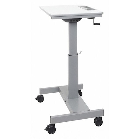 Luxor Adjustable Desk Student Sit Stand Desk with Crank Handle, 19-1/2" D X 29" to 42" H, 27-1/2" W X STUDENT-C
