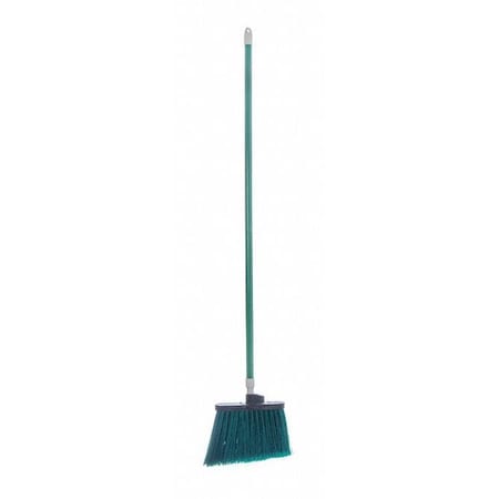 Carlisle Foodservice Angle Broom Flagged Bristl, 56", Grn, PK12 41082EC09