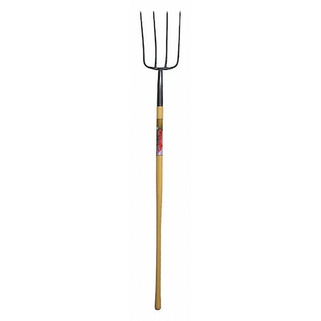 Corona Tools Manure Fork, 4 Tine, 54" Ash Wood Handle FK 72004