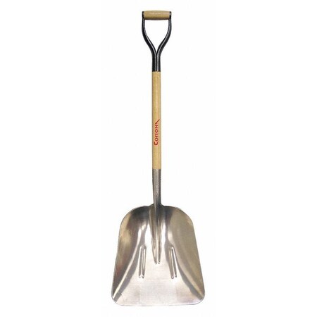 Corona Tools Scoop Shovel, 12 ga. Aluminum Blade, 30 in L Ash Wood Handle SS 68010