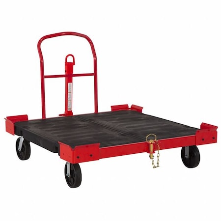 Rubbermaid Commercial Pallet Dolly, 2500 lb, 50" L x 50" W Deck 2154626