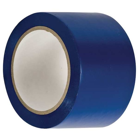 Brady Marking Tape, Vinyl, Blue, 3 in W., 108 ft L., 0.0055 in Thickness 58221