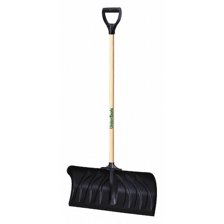 Union Tools Snow Shovel, Poly Blade Material, 24" Blade Width 1630400