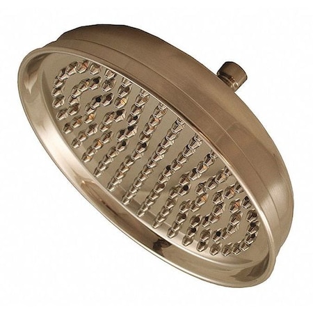 Jones Stephens Round Shower Head, w/Tips, BN, 10" S0186BN