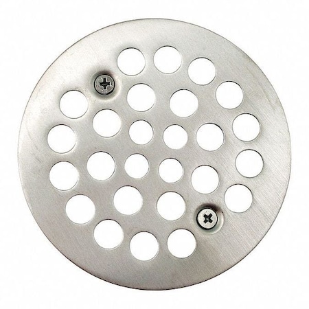 Jones Stephens Shower Strainer, w/Screws, BN, 4-1/4" D4110BN