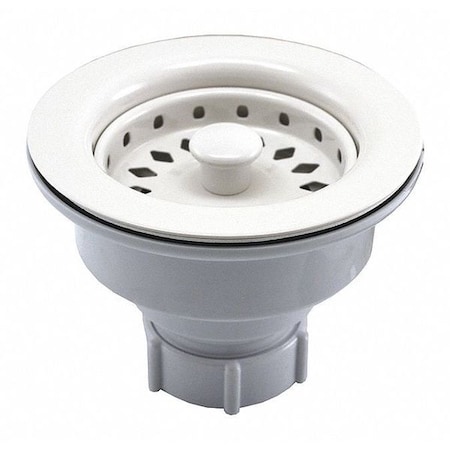 Jones Stephens Basket Strainer, Polar White, Swa B02001