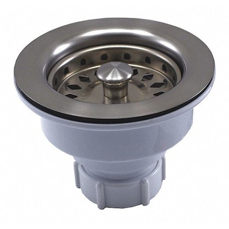 Jones Stephens Basket Strainer, Brushed, Stainless B02401