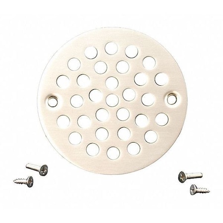 Jones Stephens Coverall Strainer, Satin Nickel, 4-1/4" C60814
