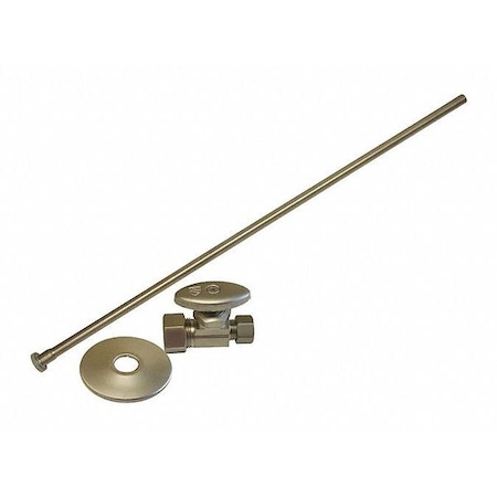 Jones Stephens Closet Supply Kit, Angled, BN, 3/8x5/8" S1037BN