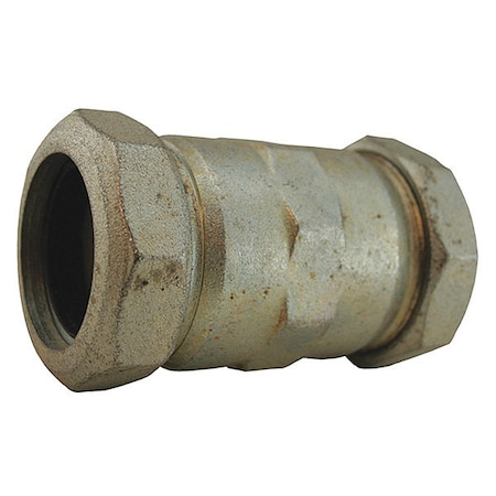 Jones Stephens Comp Coupling, 4-1/2"L, 2" IPS Mal Iron C11200