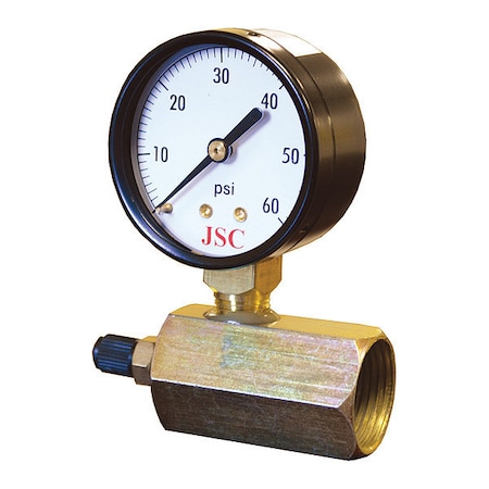Jones Stephens Gas Testing Gauge Assembly, 60 PSI G64060