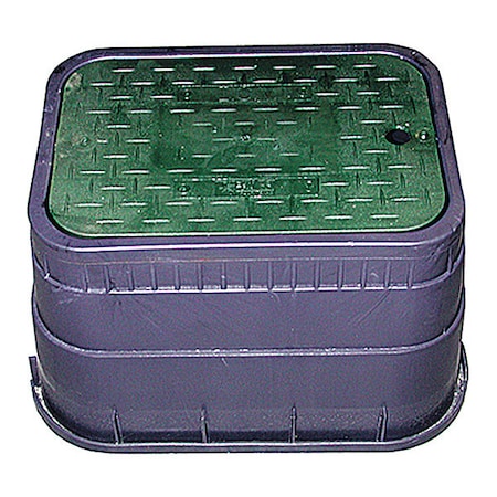 Jones Stephens Box, Green Lid, for Water Meter Box, 12" M12001