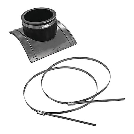 Jones Stephens PVC Flexible PVC Saddle Fitting, T-Pattern, 4