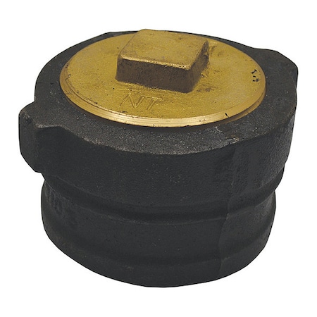 Jones Stephens No Hub Cleanout w/Plug, 4" C38404