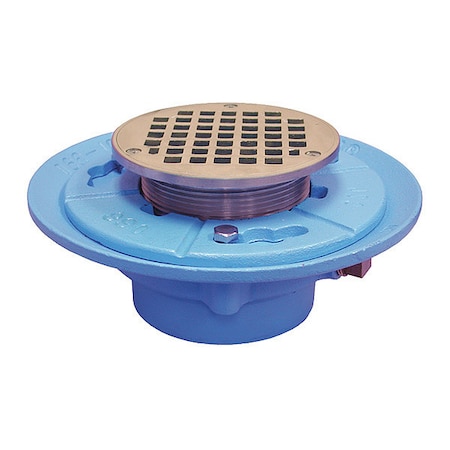 Jones Stephens Round Floor Drain, Chrome, 3