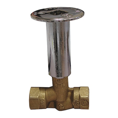 Jones Stephens Straight Log Lighter Valve, Chrome Plated L75006
