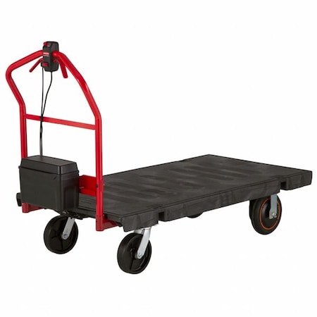 Rubbermaid Commercial Motorized Platform Truck, Black, 1000 lb. 2173661