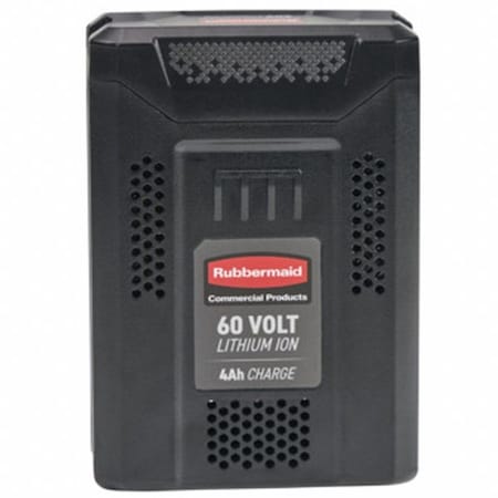 Rubbermaid Commercial Battery, 60V, 4 Ah Cap., 3.25" H, 4.75" W 2173664