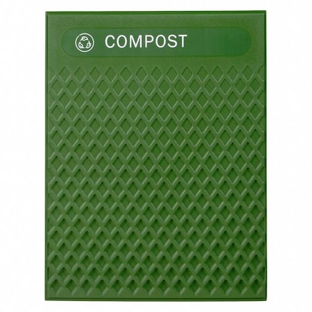 Rubbermaid Commercial Panels, Fits 35 gal/41 gal, Green, PK4 2182673
