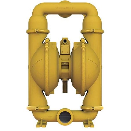 Versa-Matic Double Diaphragm Pump, Stainless steel, Air Operated, PTFE, 234 gpm GPM 220 Degrees F E3SJ5T5S0C-FP-ATEX