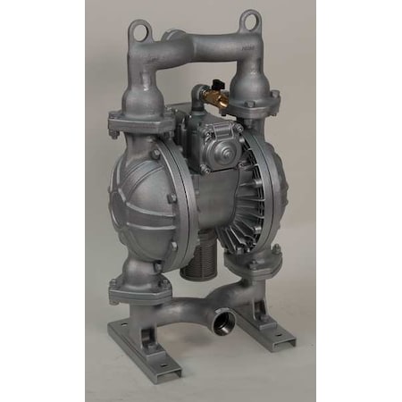 Dayton Double Diaphragm Pump, Cast iron, Air Operated, Santoprene, 164 GPM 22A599