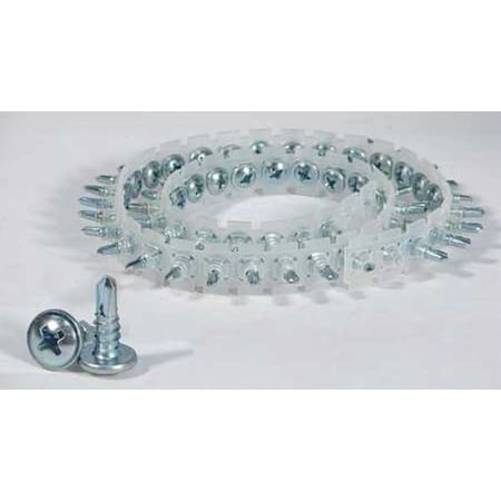 Senco Sheet Metal Screw, No 8 x 1/2 in, Zinc Plated Steel Truss Head Phillips Drive, 1000 PK 08M050CSK